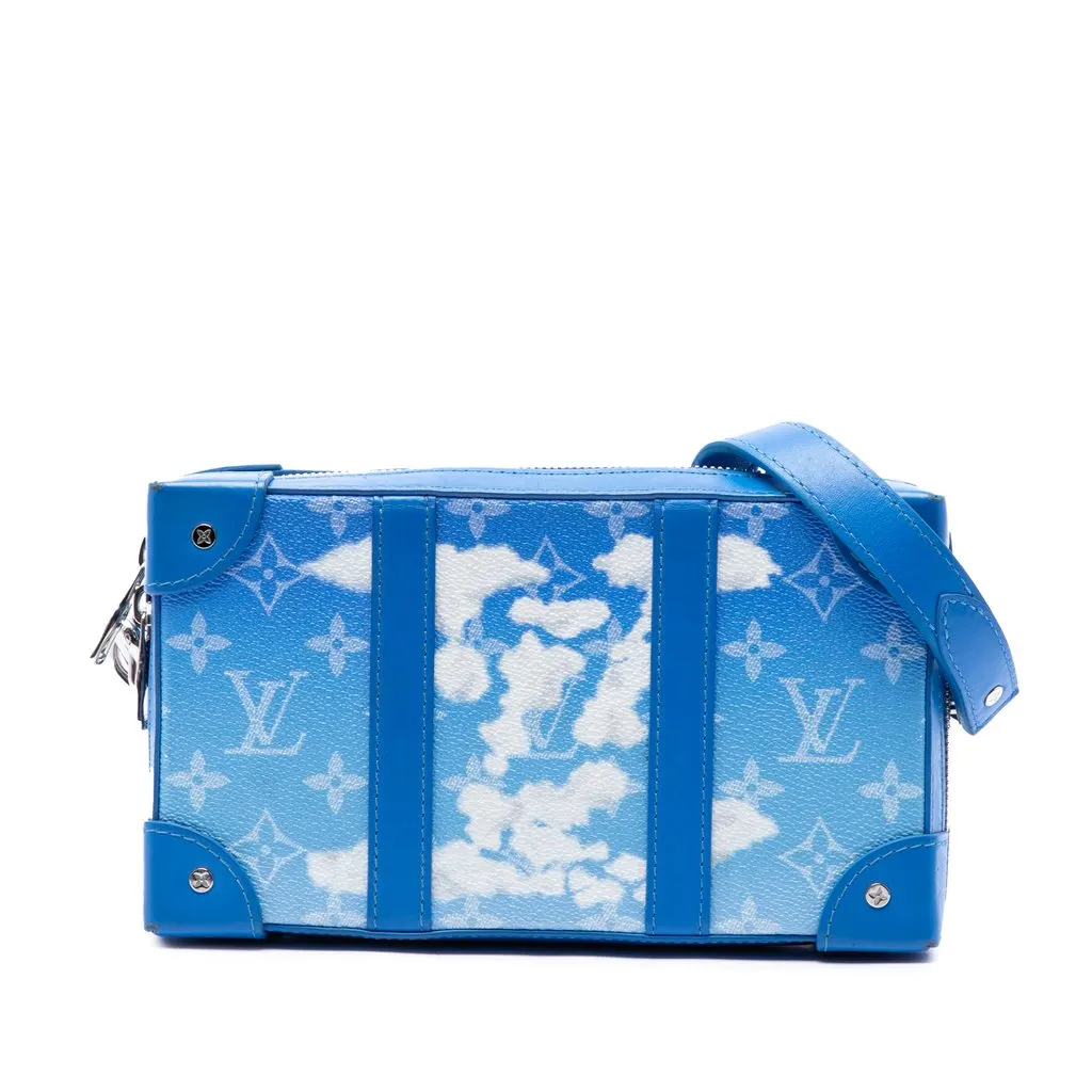 Louis Vuitton Monogram Clouds Trunk Crossbody Blue Canvas Very good - Front View