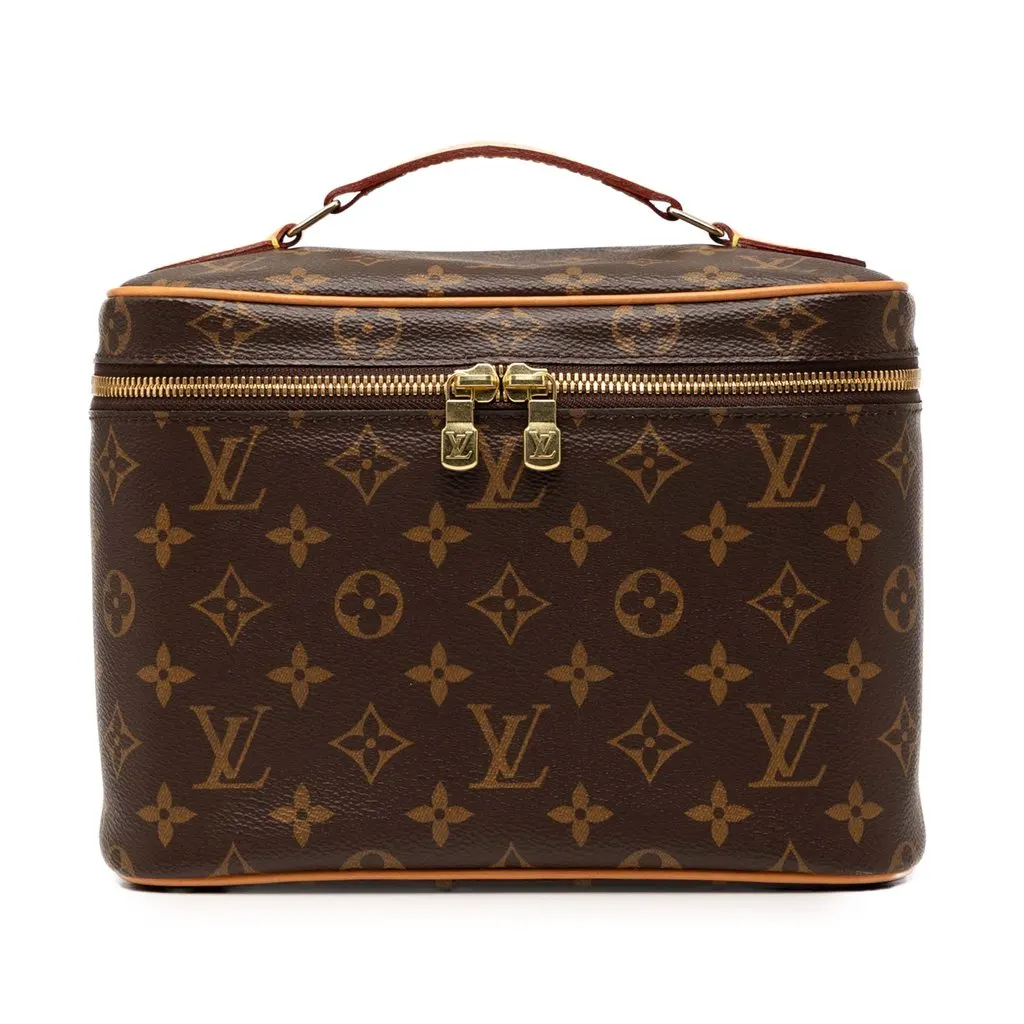 Louis Vuitton Monogram Nice BB Vanity Case Brown Very good - Front View