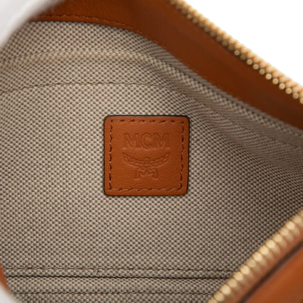 MCM Mini Visetos Coated Canvas Delmy Chain Satchel Brown Very good - Box View