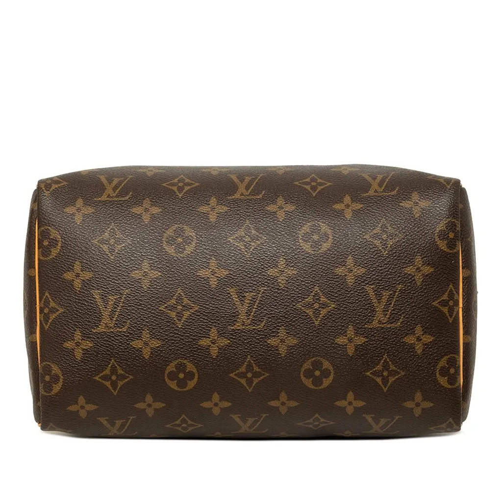 Louis Vuitton Monogram Speedy 25 Brown Canvas Good - Inside View