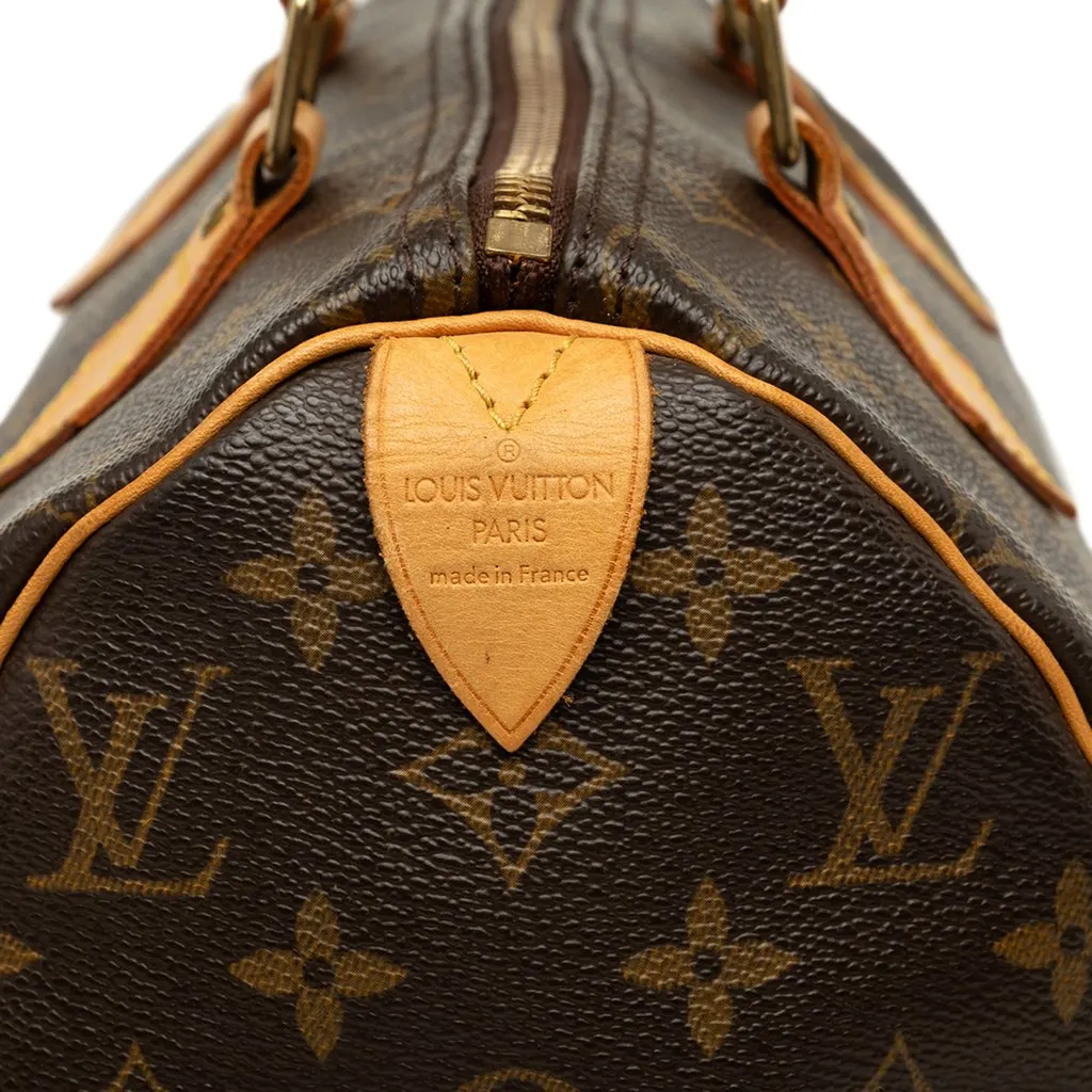 Louis Vuitton Monogram Speedy 25 Brown Canvas Good - Box View