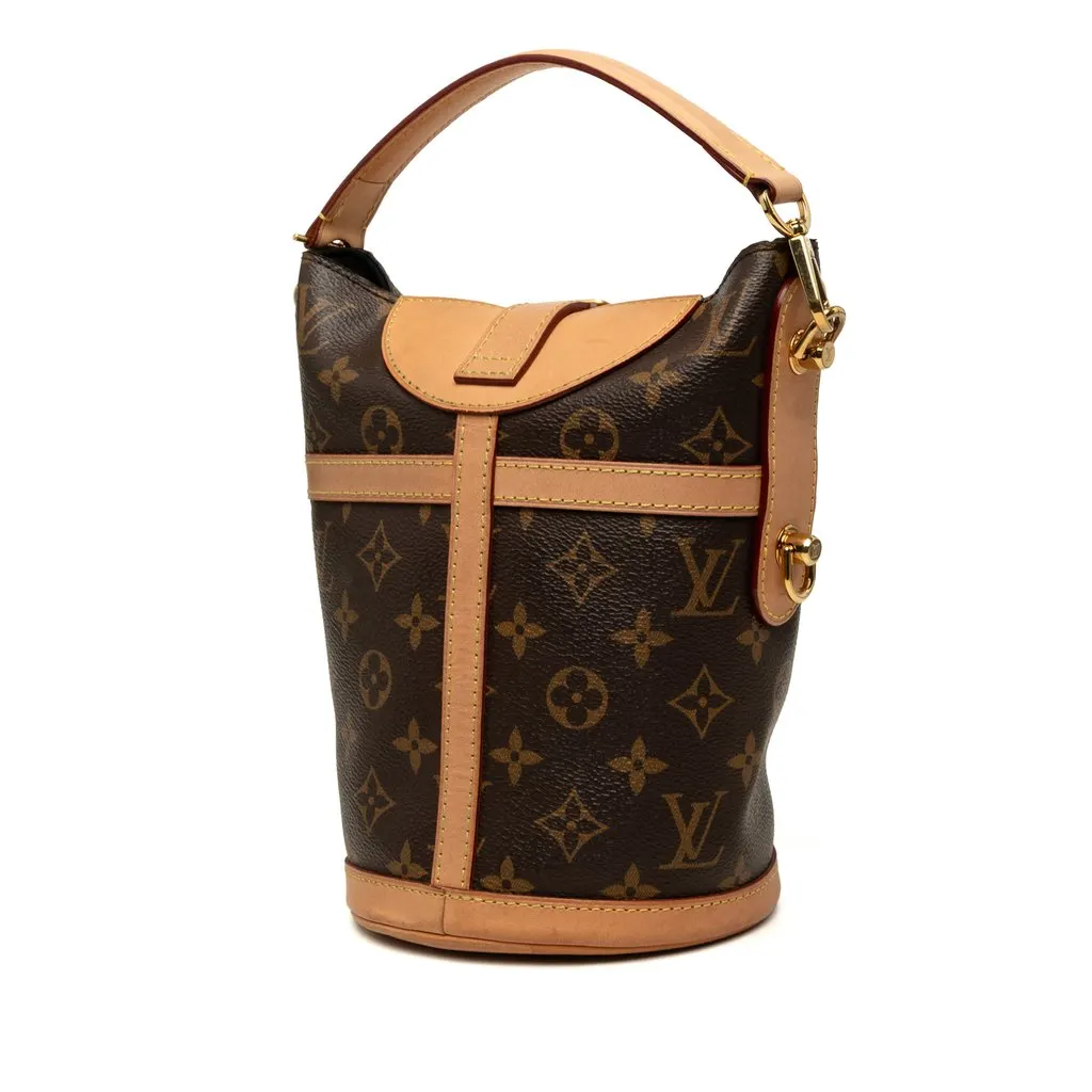 Louis Vuitton Monogram Duffle Bucket Bag Brown Very good - Back View