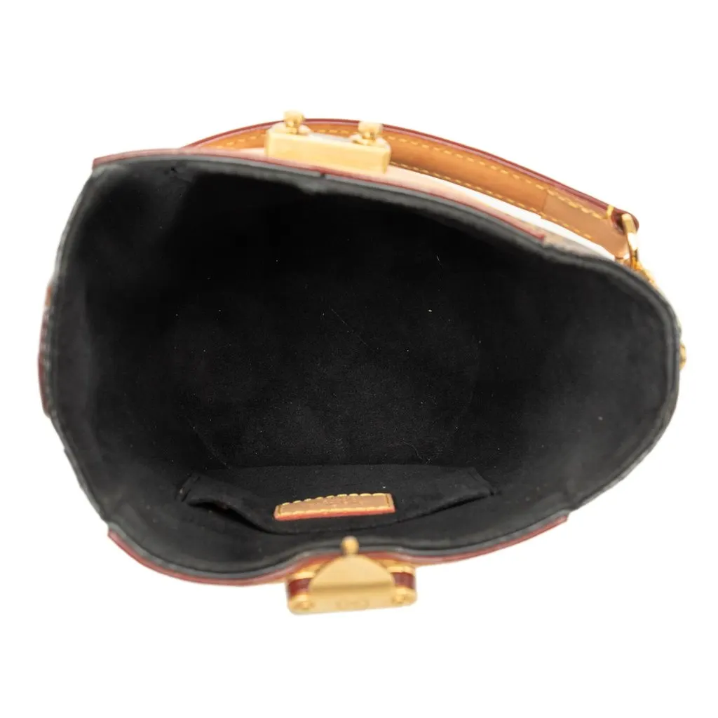 Louis Vuitton Monogram Duffle Bucket Bag Brown Very good - Model View