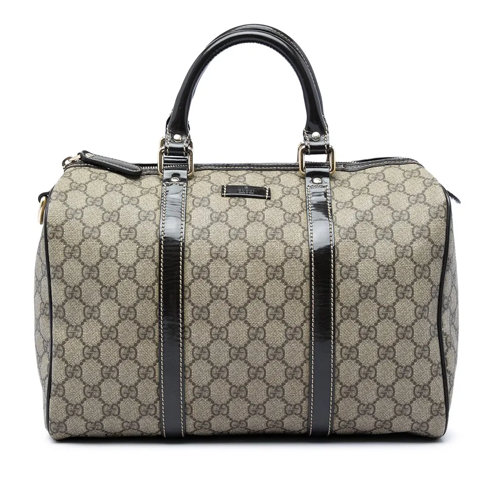 Gucci Medium GG Supreme Joy Boston Bag Beige Canvas Very good - Front View