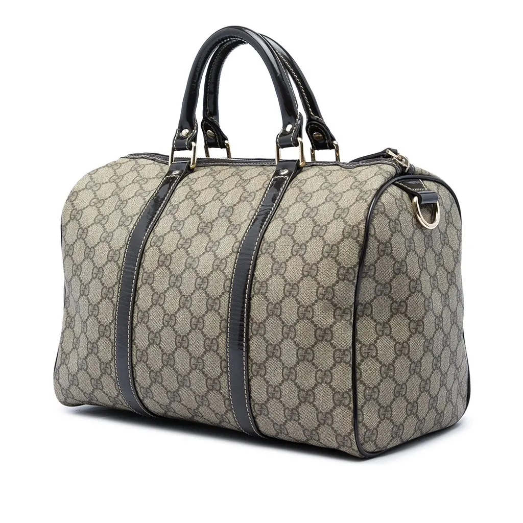 Gucci Medium GG Supreme Joy Boston Bag Beige Canvas Very good - Back View
