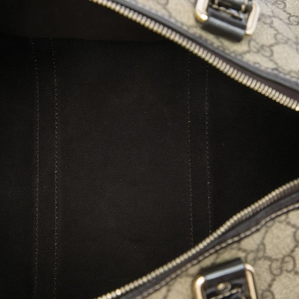 Gucci Medium GG Supreme Joy Boston Bag Beige Canvas Very good - Model View