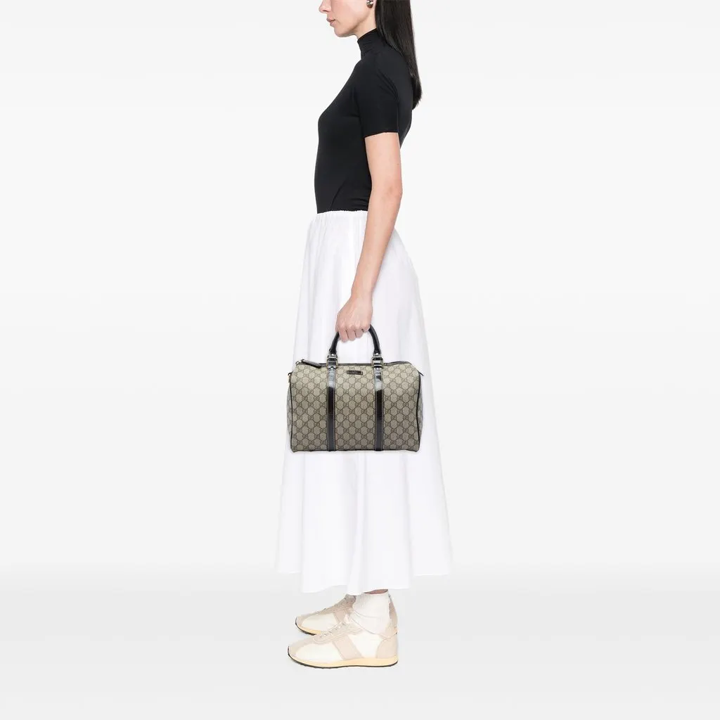 Gucci Medium GG Supreme Joy Boston Bag Beige Canvas Very good - Box View