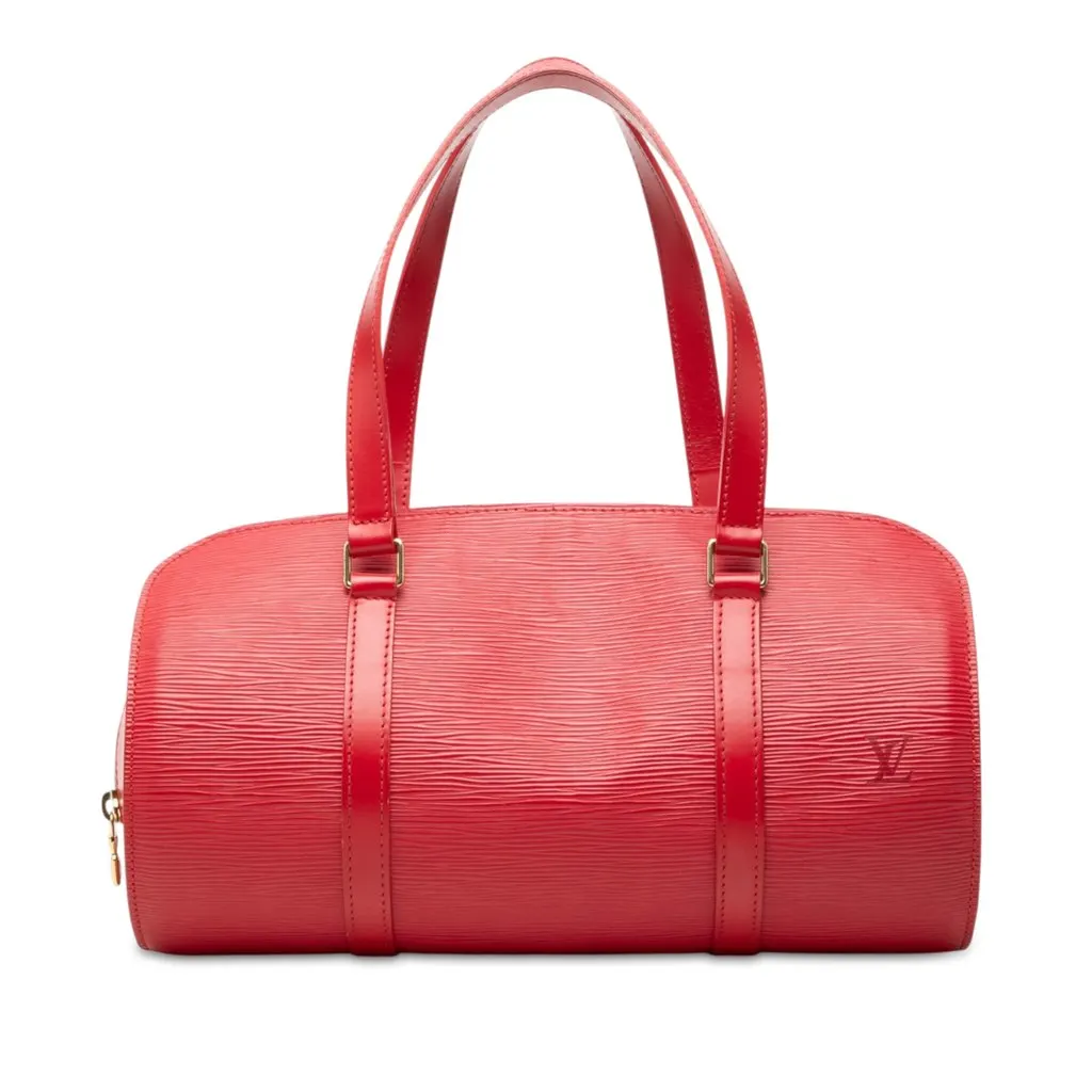 Louis Vuitton Epi Soufflot Red Leather Very good - Front View