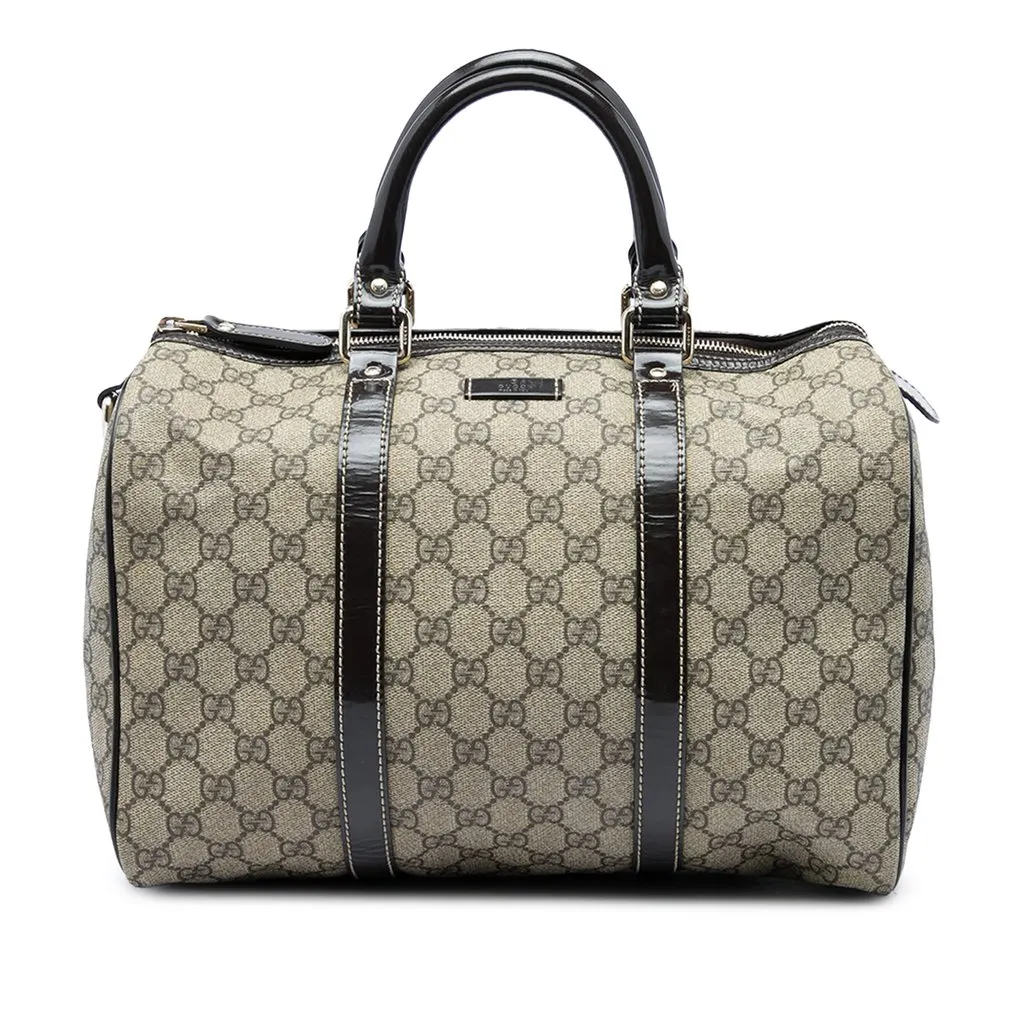Gucci Medium GG Supreme Joy Boston Bag Beige Canvas Very good - Front View