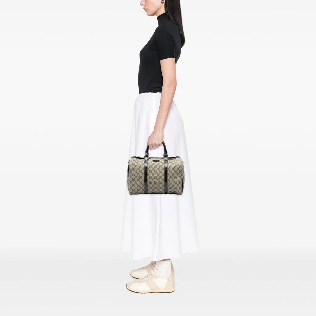 Gucci Medium GG Supreme Joy Boston Bag Beige Canvas Very good - Box View