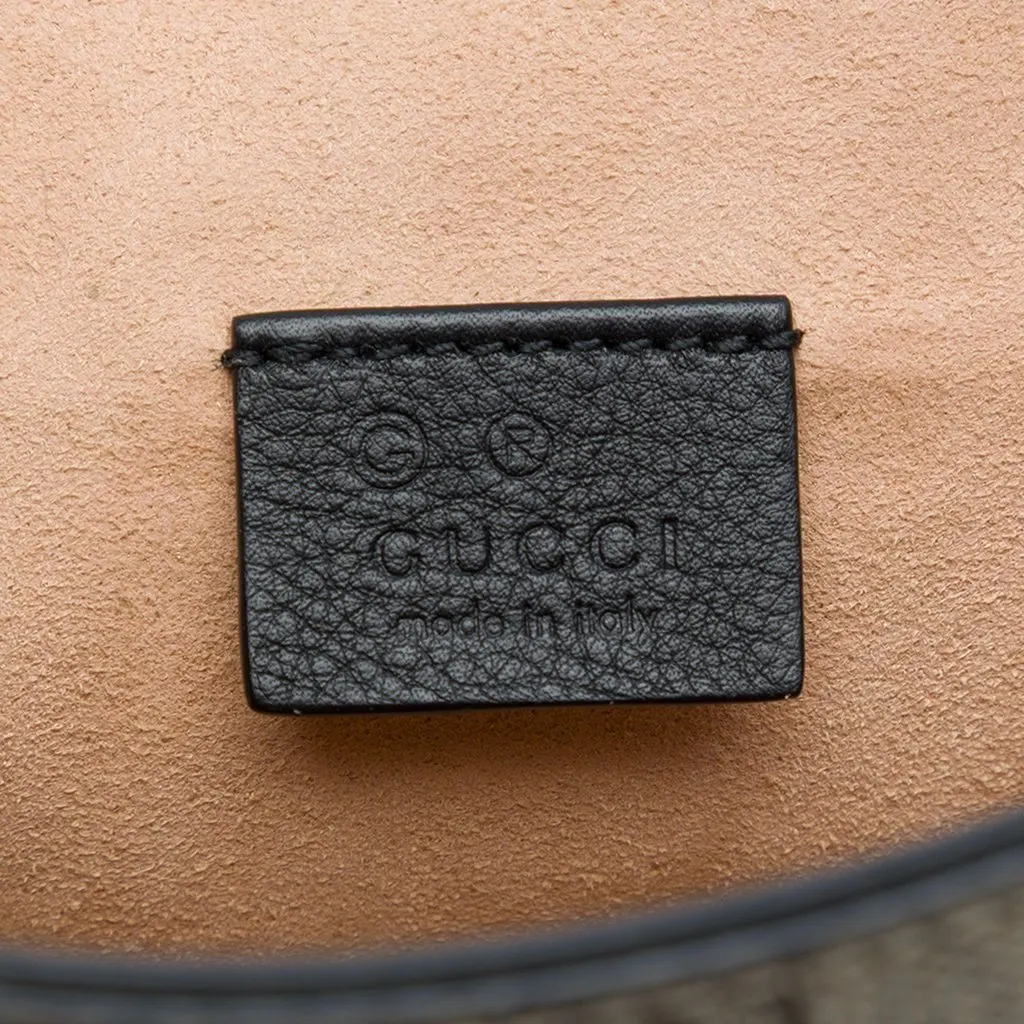 Gucci GG Supreme Web Padlock Crossbody Beige Very good - Box View