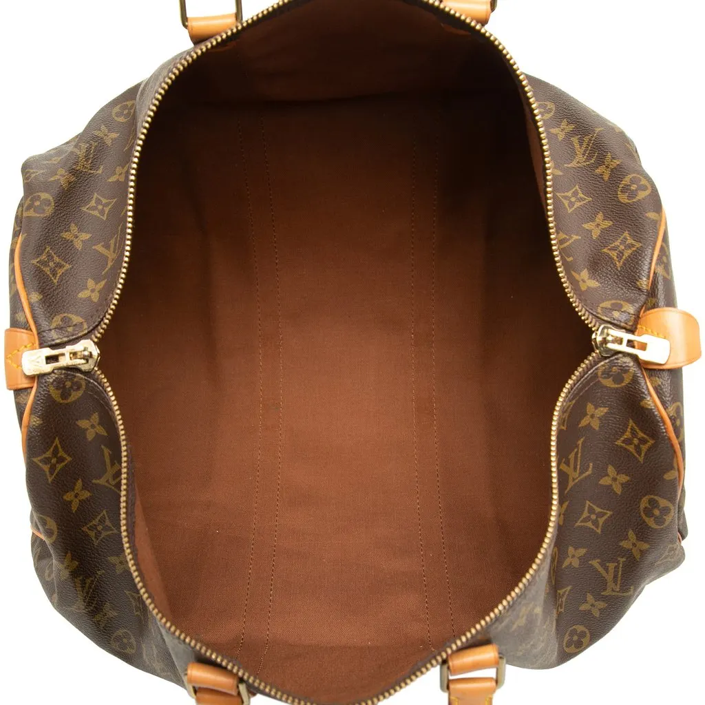 Louis Vuitton Monogram Keepall 50 Brown Canvas Very good - Model View
