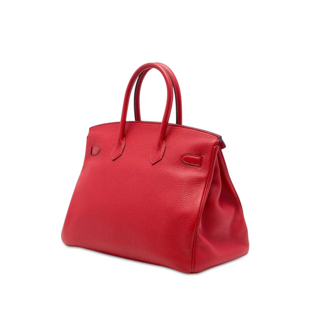 Hermès Togo Birkin Retourne 35 Red Leather Very good - Back View
