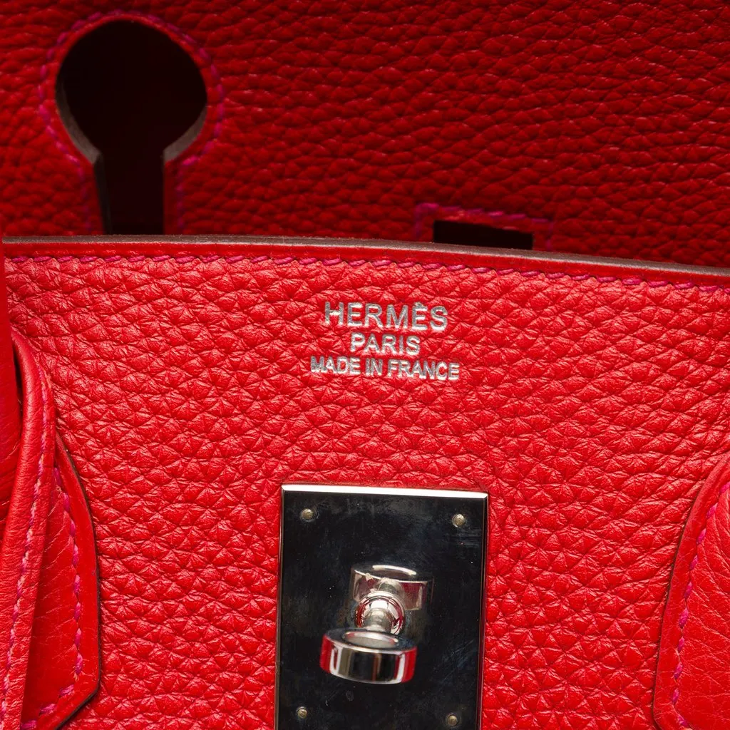 Hermès Togo Birkin Retourne 35 Red Leather Very good - Box View