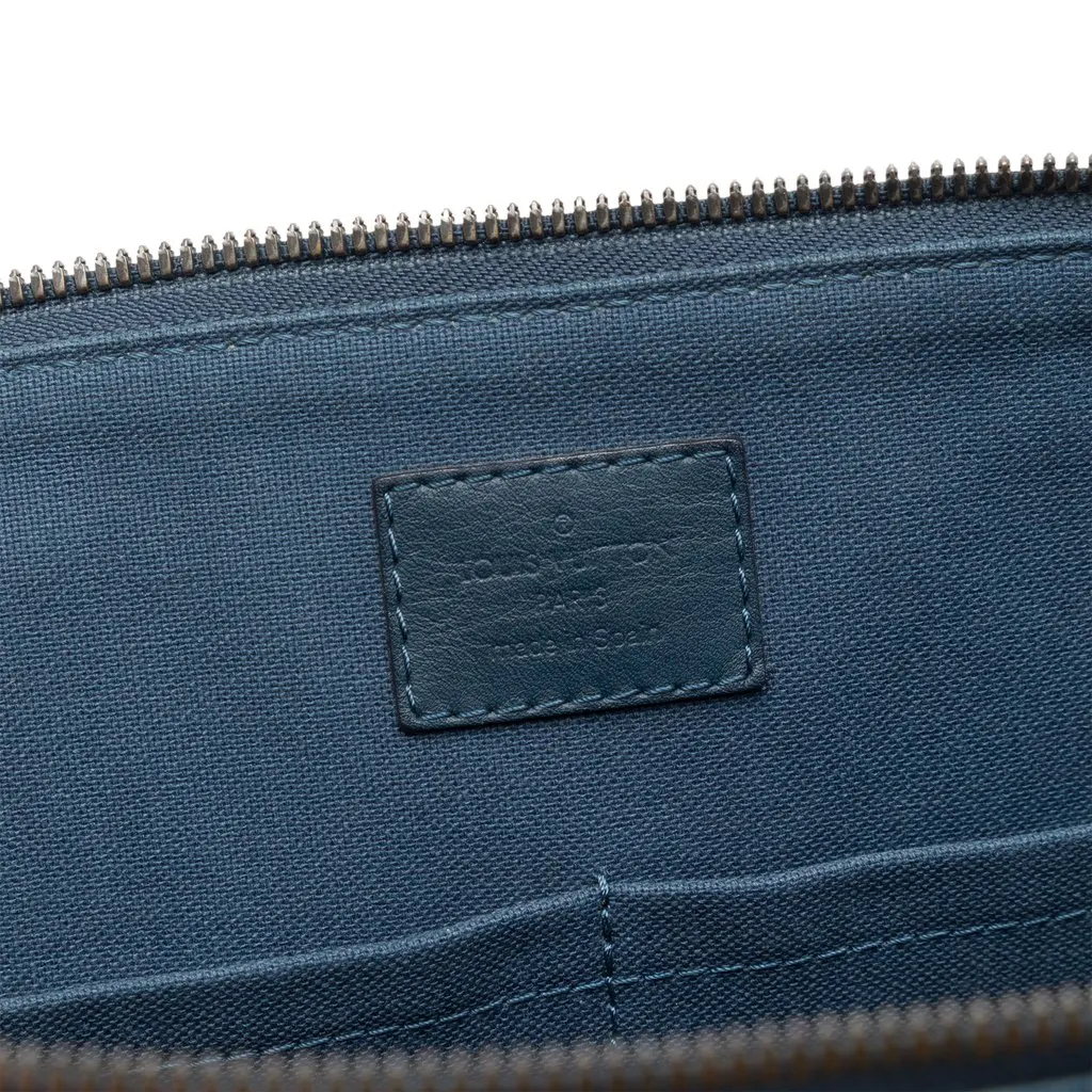 Louis Vuitton Damier Infini Porte Documents Jour Blue Leather Very good - Box View