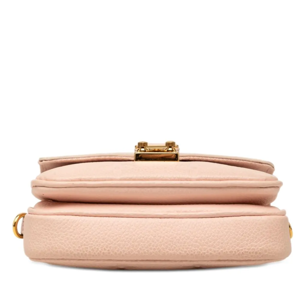 Louis Vuitton Monogram Empreinte Micro Pochette Metis Pink Leather Good - Inside View