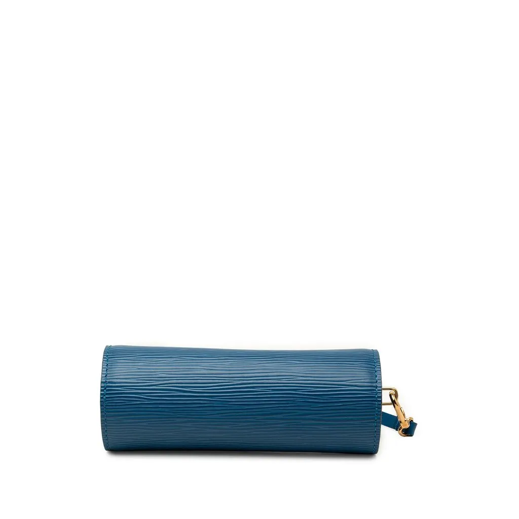 Louis Vuitton Epi Pochette Papillon Blue Leather Very good - Inside View