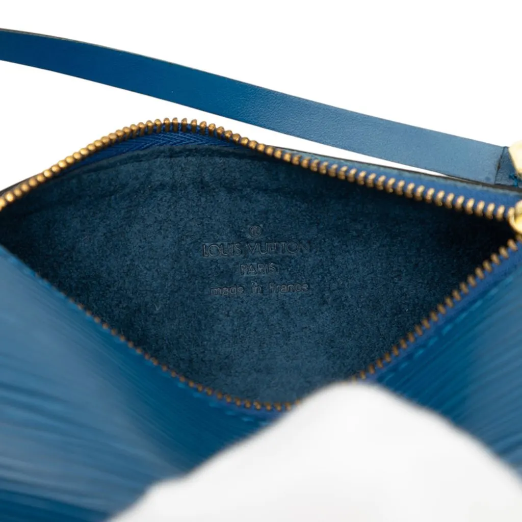 Louis Vuitton Epi Pochette Papillon Blue Leather Very good - Box View