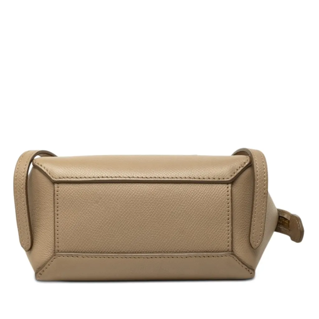 Celine Pico Grained Calfskin Belt Bag Beige Leather Very good - Inside View