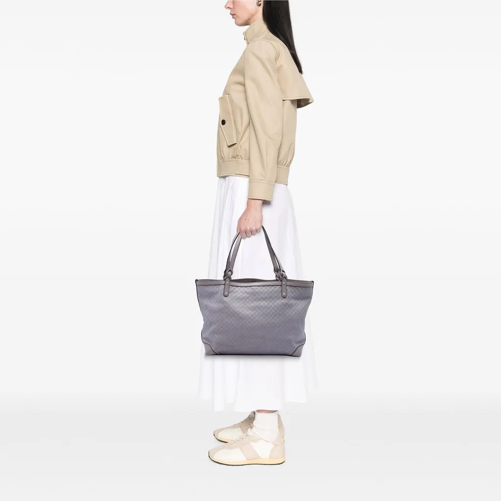 Gucci Medium Microguccissima Craft Tote Purple Leather Good - Box View