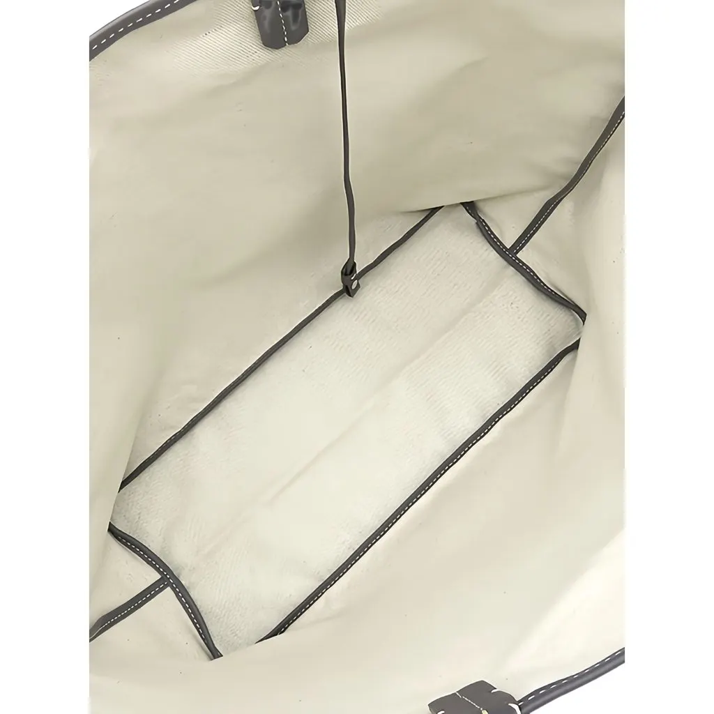 Goyard Goyardine Saint Louis PM Grey Canvas Good - Model View