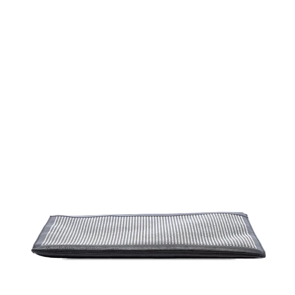 Saint Laurent Studded Leather Clutch Black Leather Very good - Inside View