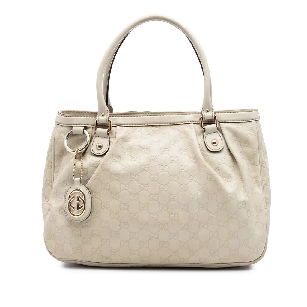 Gucci Guccissima Sukey Tote Brown Leather Very good - Front View