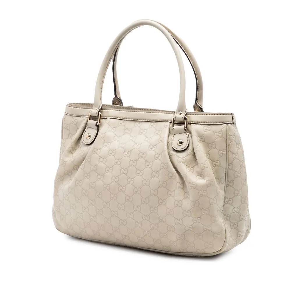 Gucci Guccissima Sukey Tote Brown Leather Very good - Back View