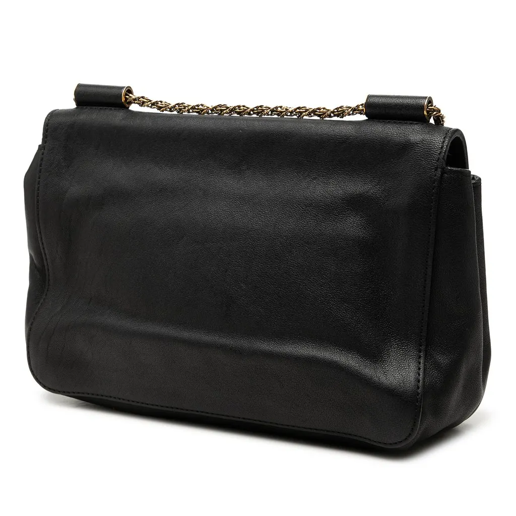 Chloé Medium Leather Elsie Crossbody Black Leather Very good - Back View