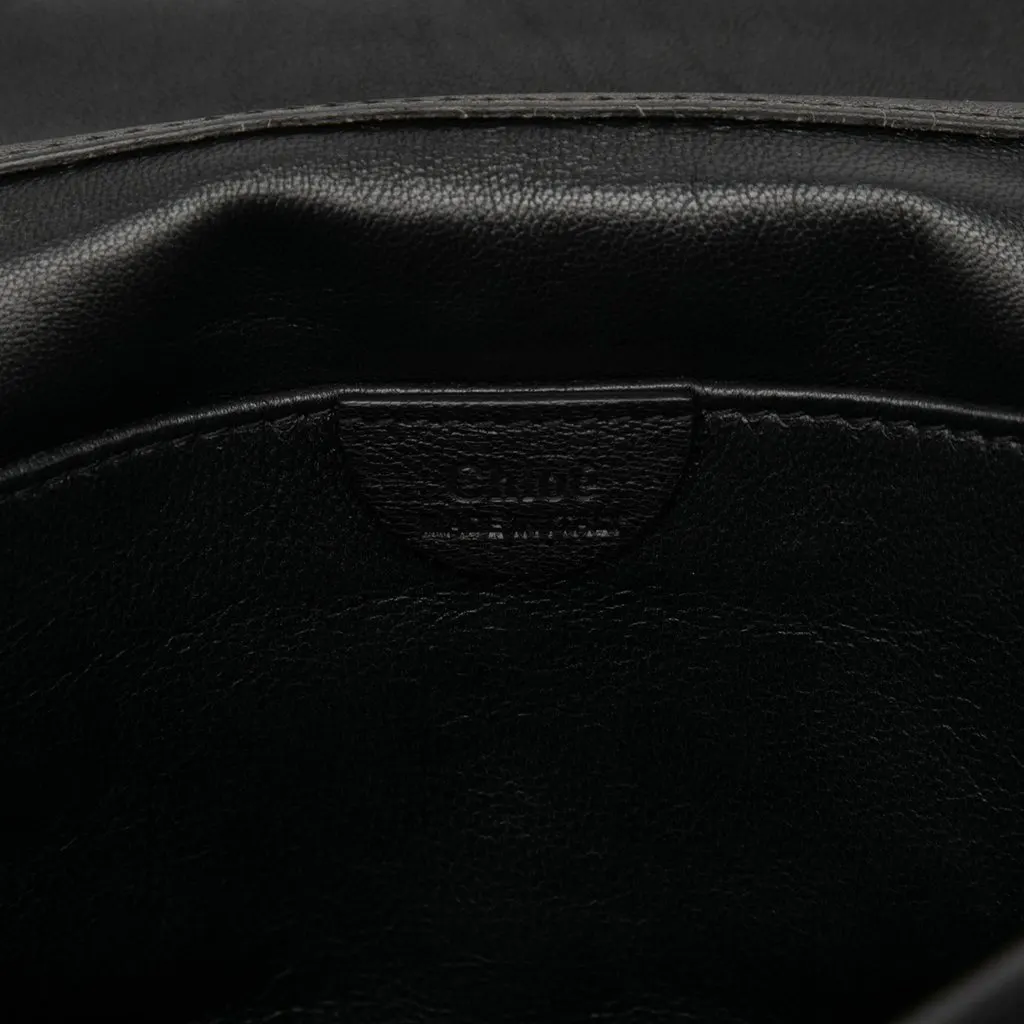 Chloé Medium Leather Elsie Crossbody Black Leather Very good - Box View
