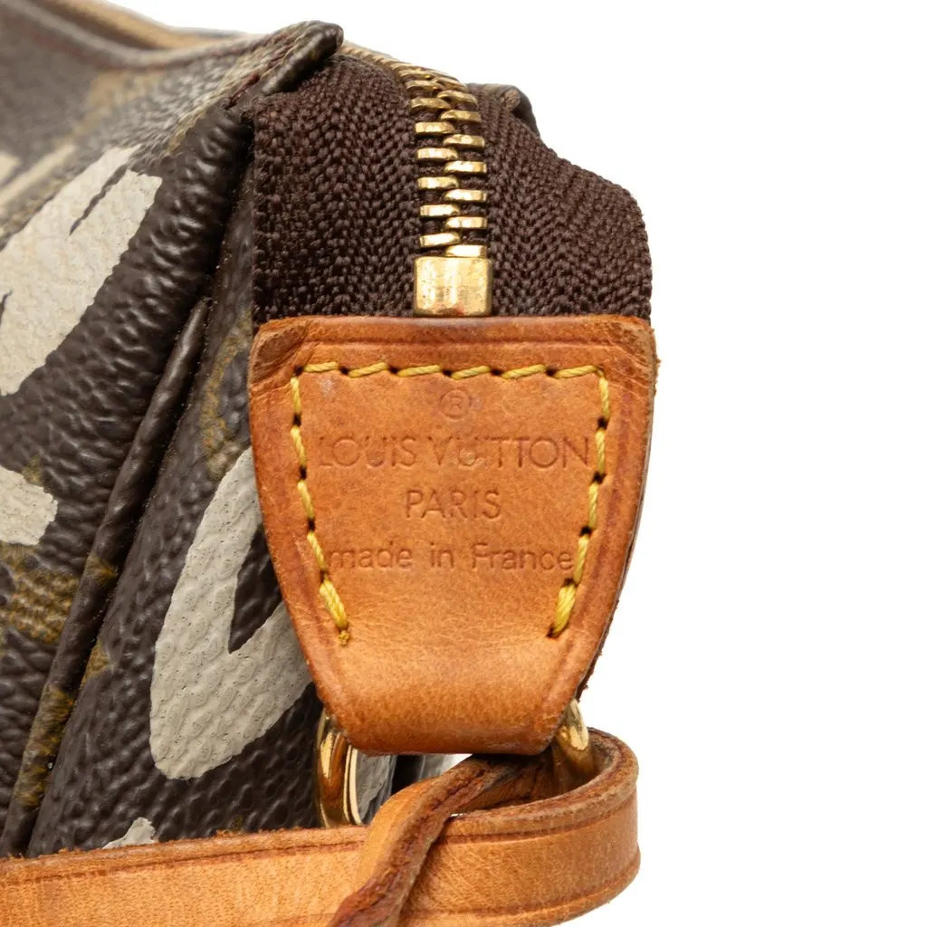 Louis Vuitton Stephen Sprouse Monogram Graffiti Pochette Accessoires Brown Good - Box View