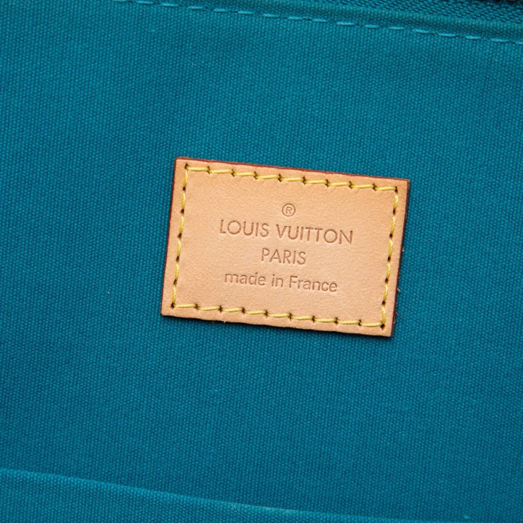 Louis Vuitton Monogram Vernis Alma PM Green Leather Very good - Box View