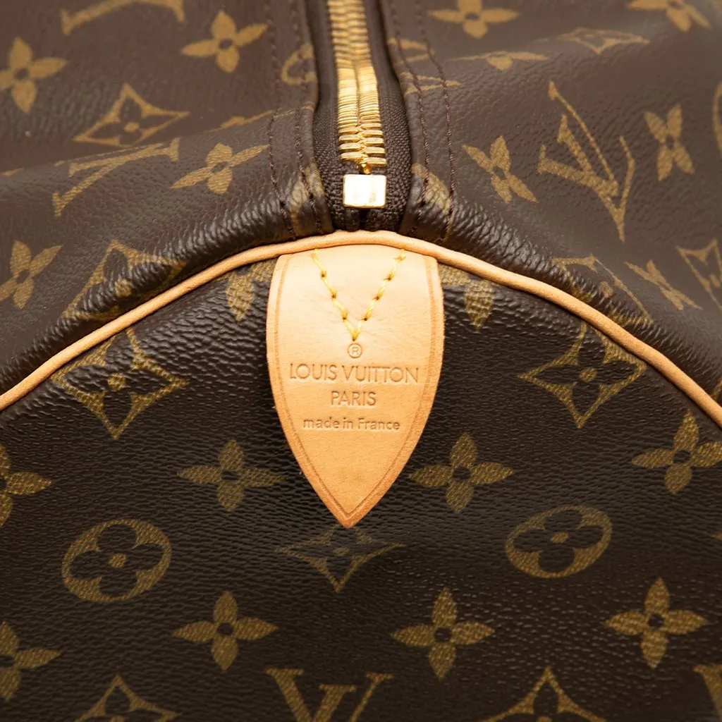 Louis Vuitton Monogram Keepall 55 Brown Canvas Very good - Model View