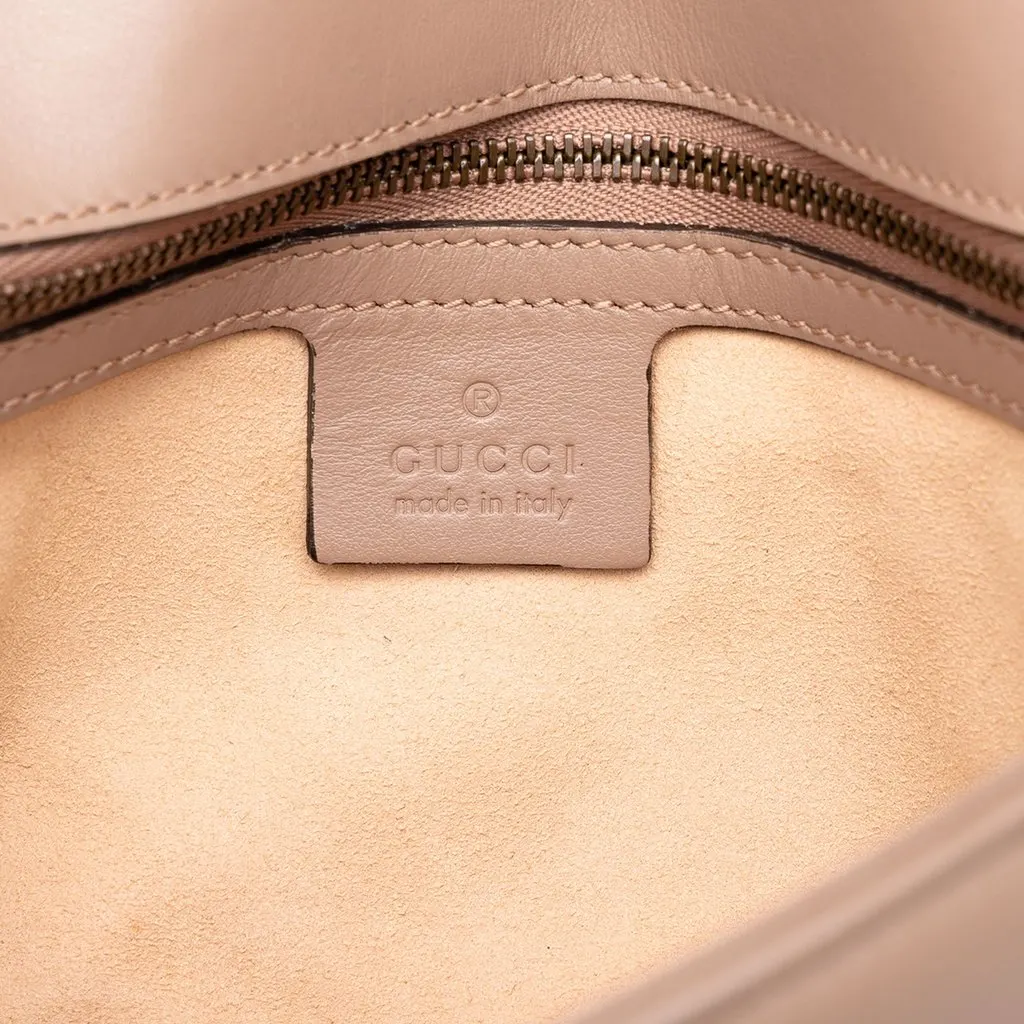 Gucci Medium GG Marmont Matelasse Calfskin Shoulder Bag Brown Leather Very good - Box View