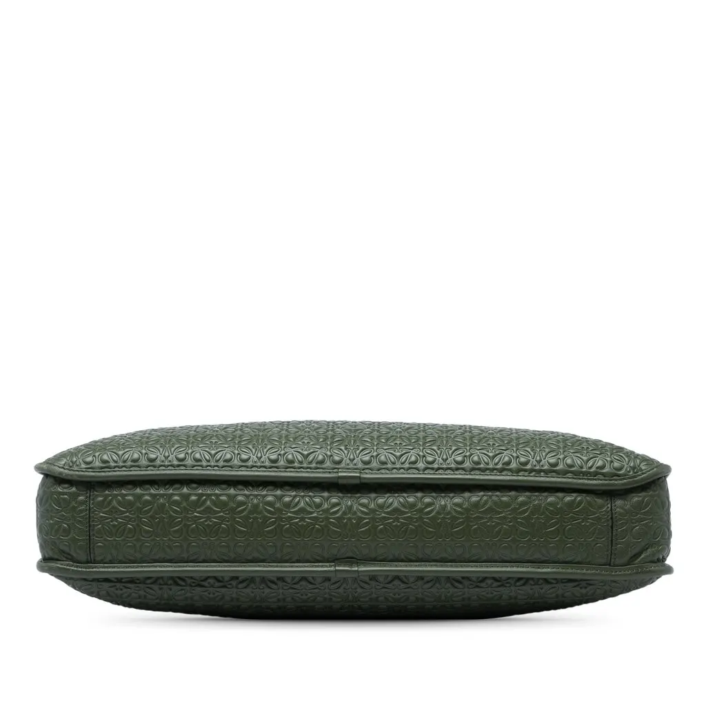 Loewe Anagram Embossed Leather Toledo Briefcase Green Leather Very good - Inside View