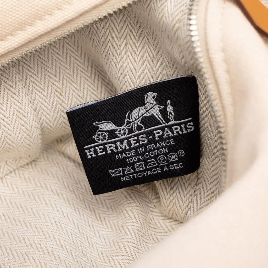 Hermès Small Toile Bride A Brac Case Beige Canvas Very good - Box View