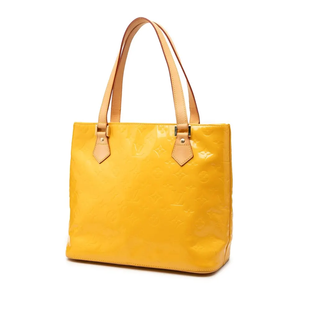 Louis Vuitton Monogram Vernis Houston Yellow Leather Very good - Back View