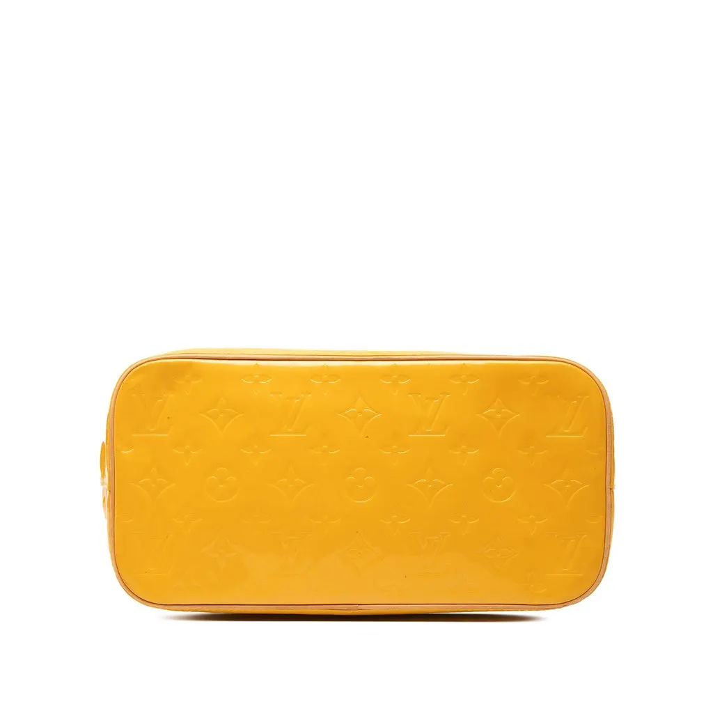 Louis Vuitton Monogram Vernis Houston Yellow Leather Very good - Inside View