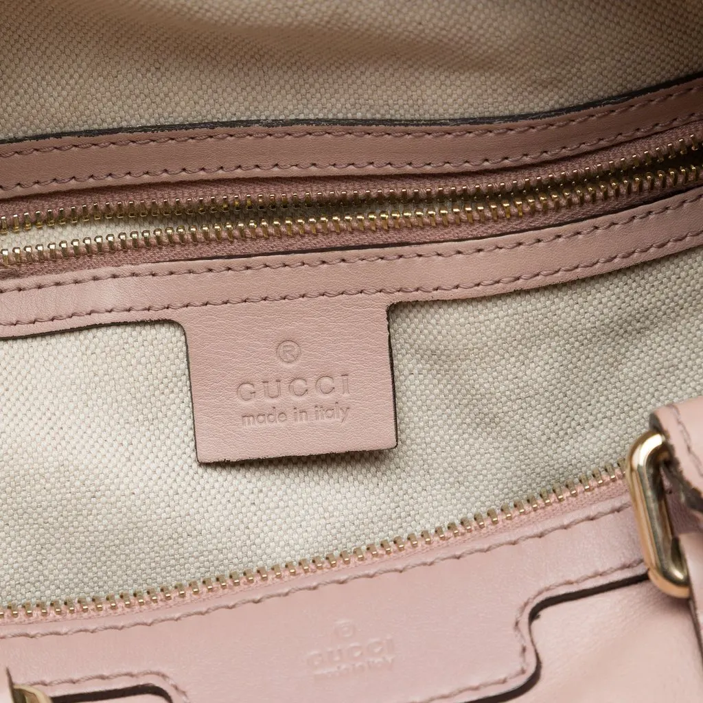 Gucci Medium Microguccissima Trimmed Calfskin Joy Boston Bag Brown Leather Good - Box View