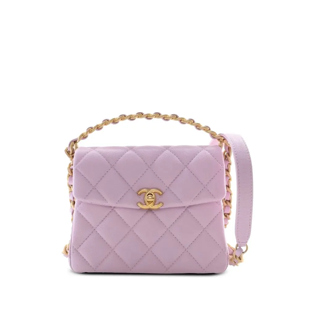 Chanel Mini Quilted Caviar 31 Rue Cambon Top Handle Bag