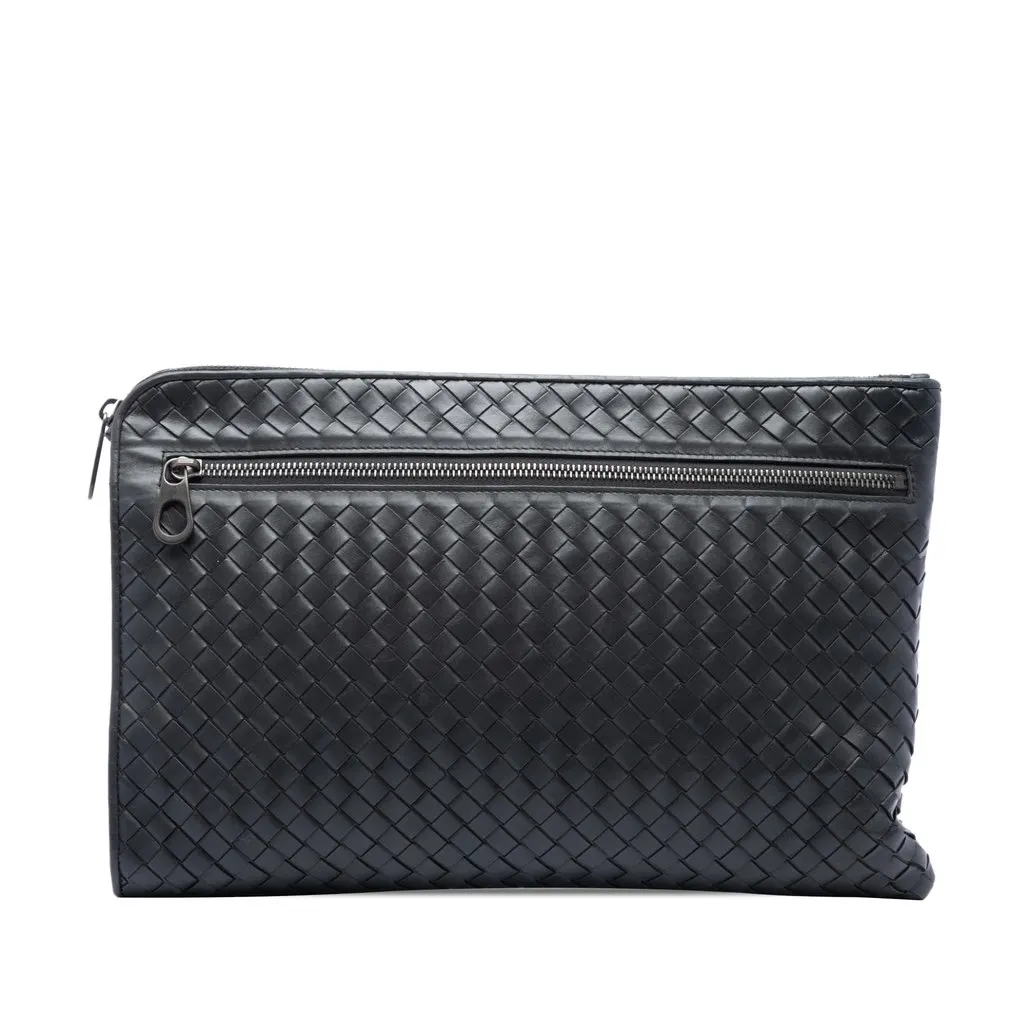 Bottega Veneta Nappa Intrecciato Clutch MultiColor Leather Very good - Front View