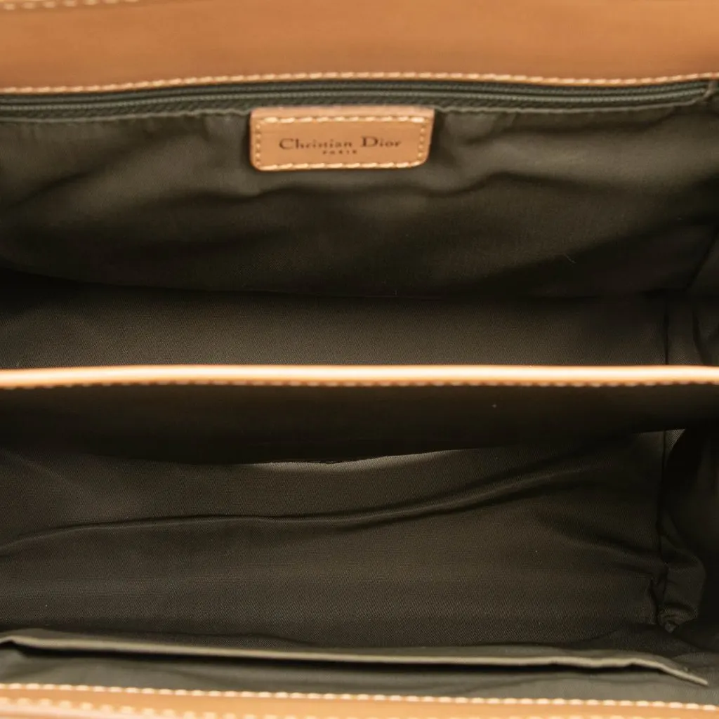 Dior Diorissimo Trotter Canvas Pocket Tote Green Very good - Model View