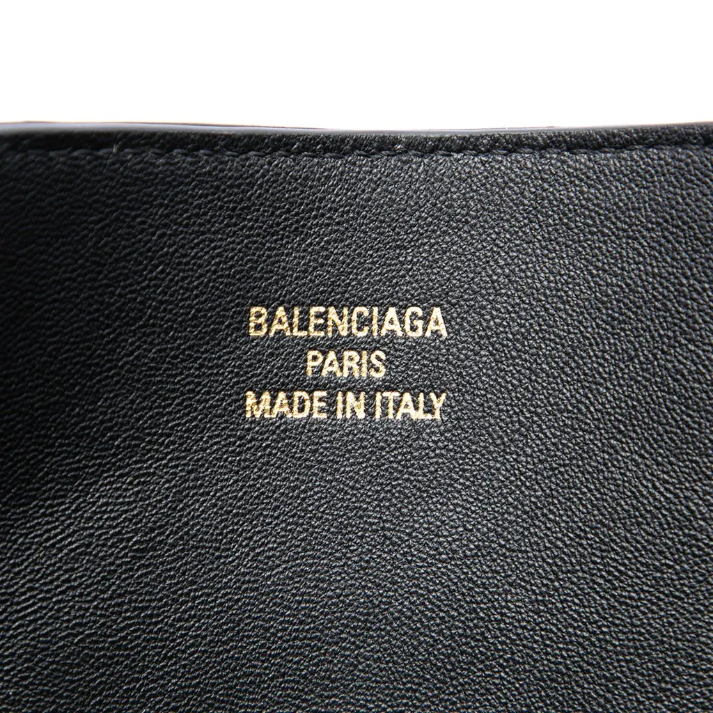 Balenciaga Medium Smooth Calfskin Bel Air Carry All Tote Black Leather Very good - Box View