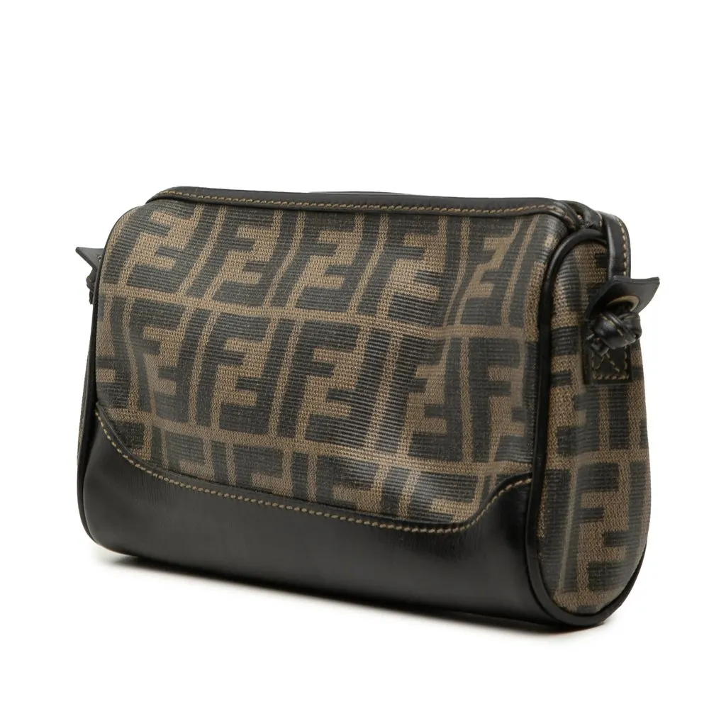 Fendi Zucca Coated Canvas Crossbody Brown Very good - Back View