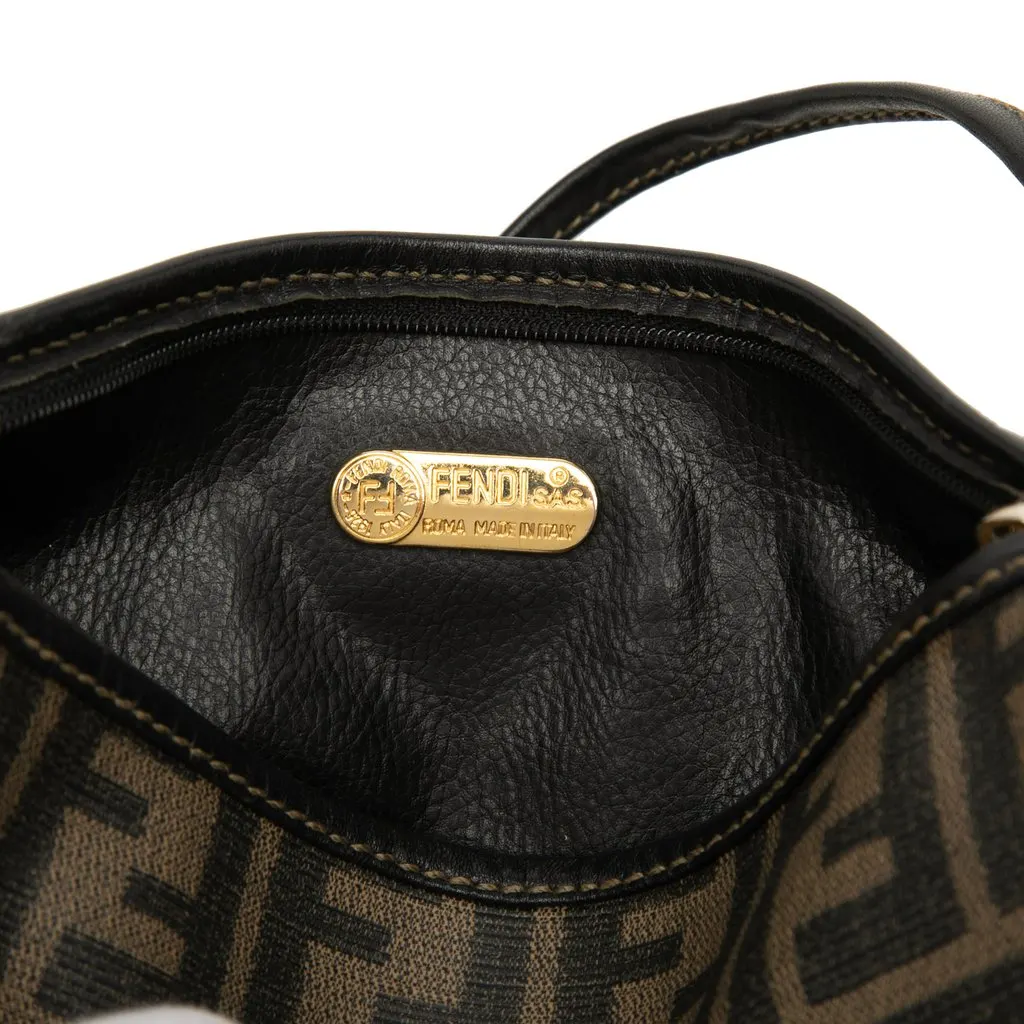 Fendi Zucca Coated Canvas Crossbody Brown Very good - Box View