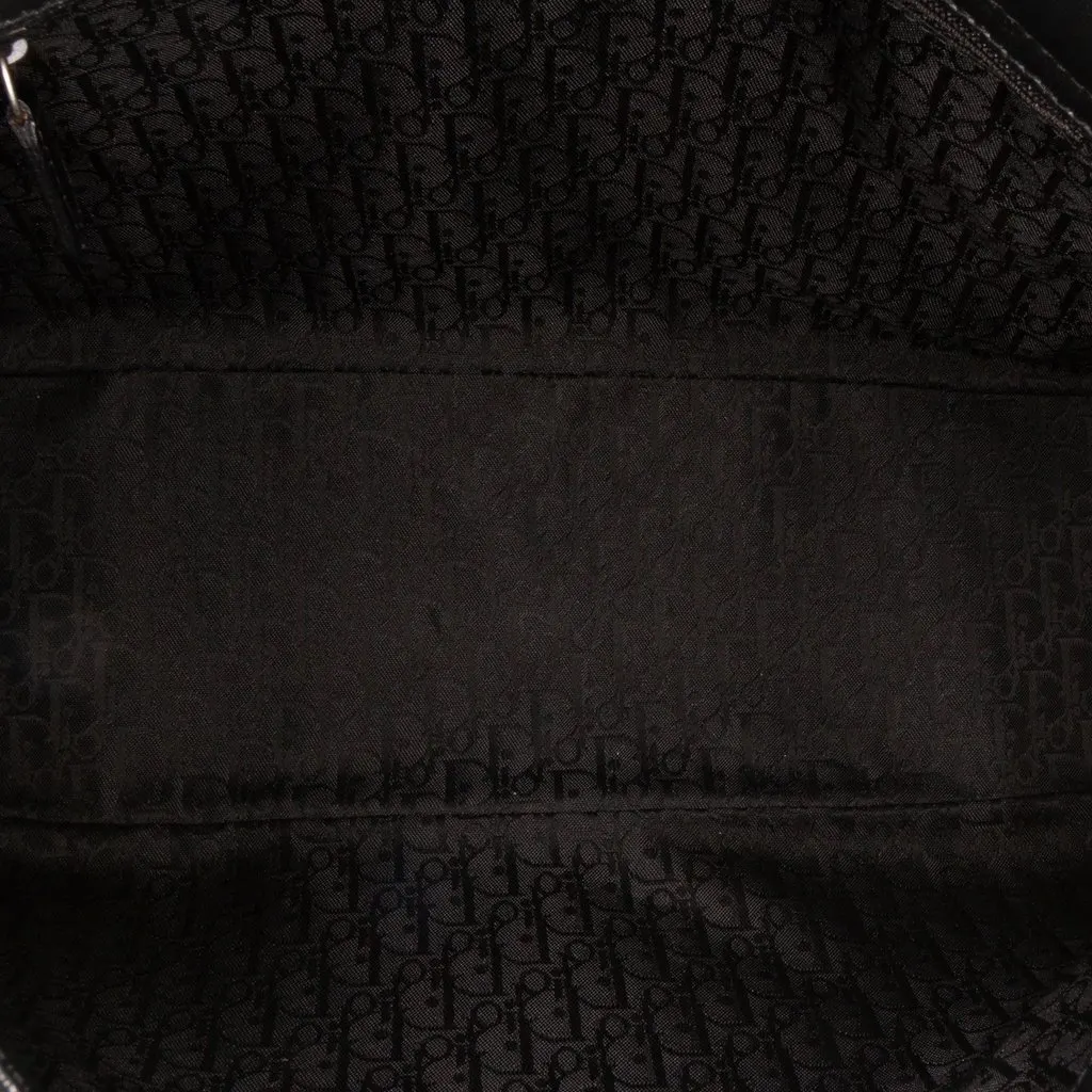 Dior Coated Canvas Crystal Hardcore Handbag Black Very good - Model View