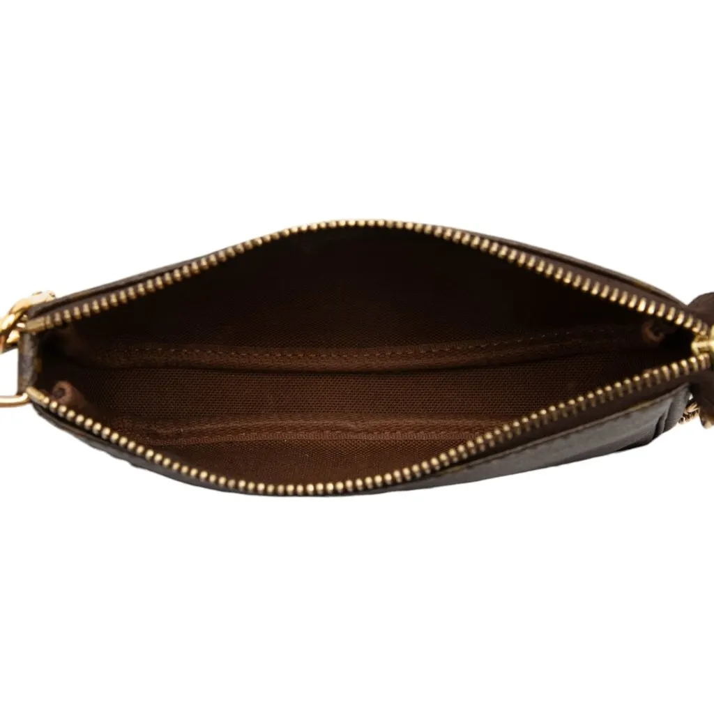 Louis Vuitton Monogram Mini Pochette Accessoires Brown Very good - Model View