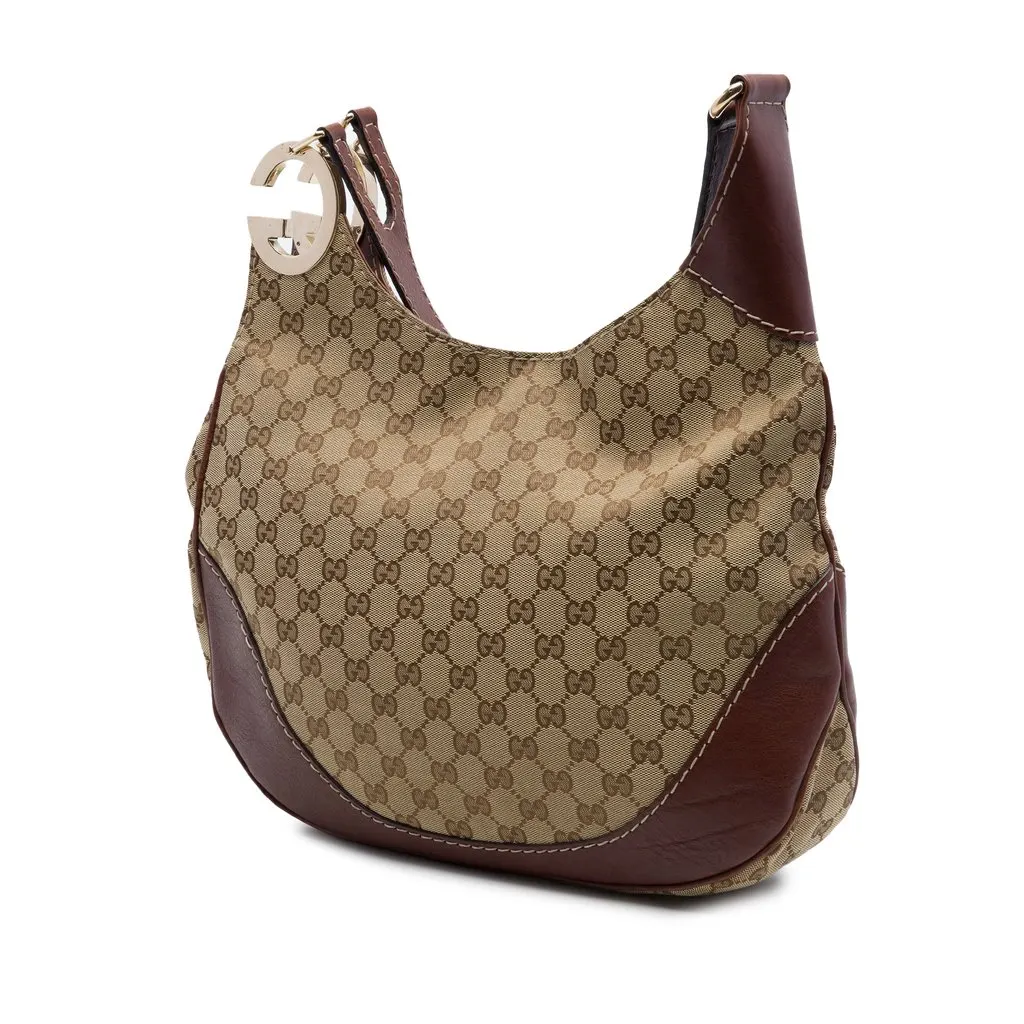Gucci GG Canvas Charlotte Crossbody Beige Very good - Back View