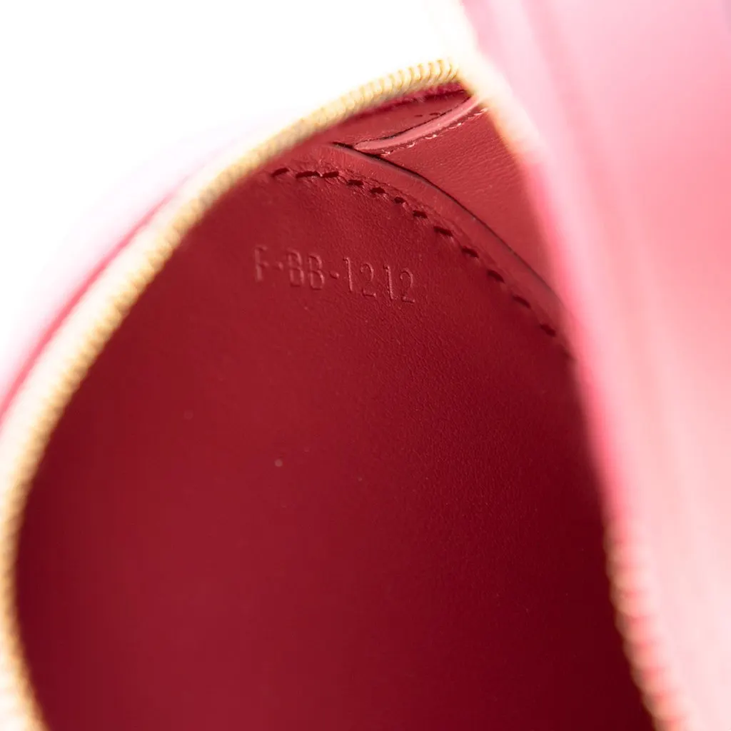 Celine Small Calfskin Cuir Triomphe Oval Crossbody Red Leather Very good - Box View