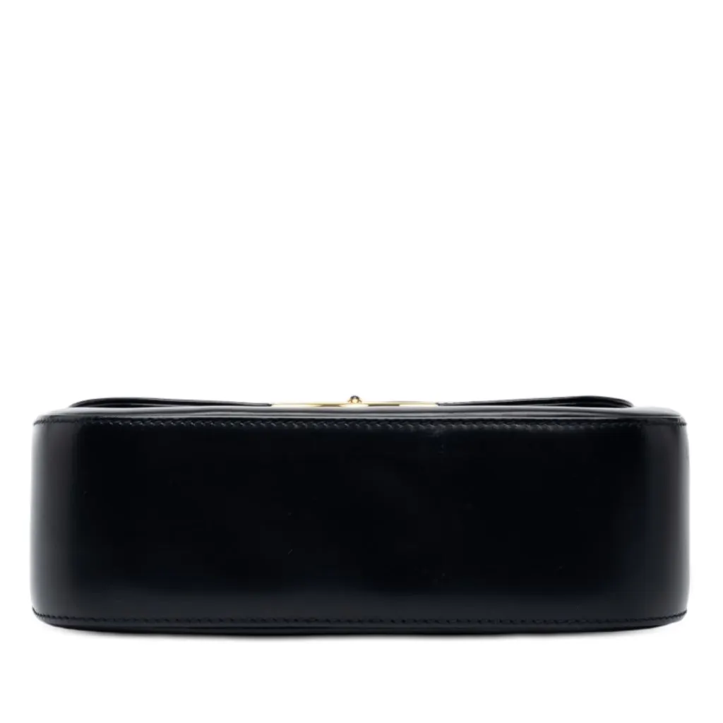 Cartier Leather Sapphire Line Handbag Black Leather Very good - Inside View
